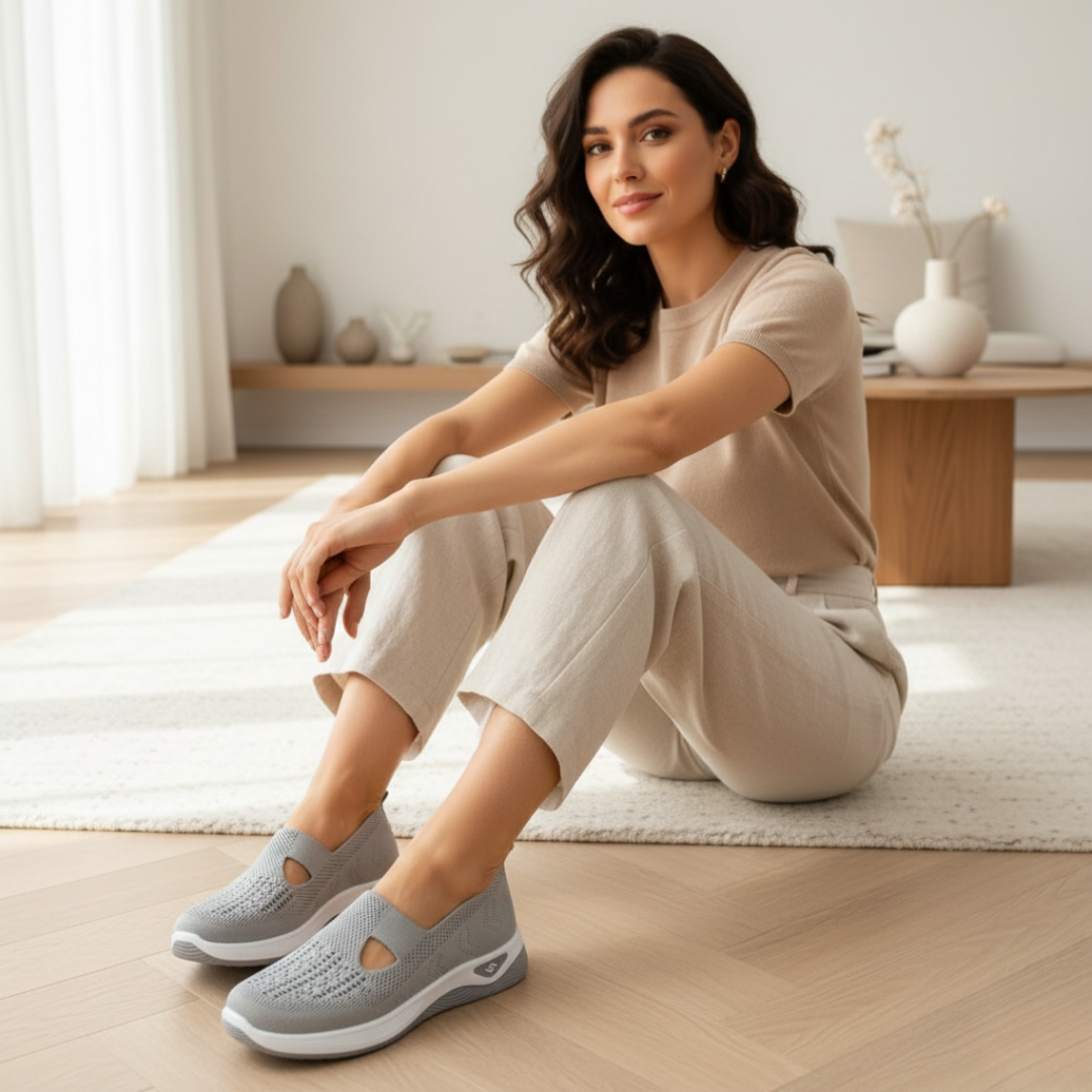Zapatillas de Malla con Suela Ergonómica Inteligente – Corrige tu pisada y protege tu columna